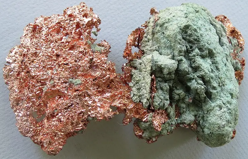 Photo: James St. John, CC BY 2.0 Native copper, Caledonia Mine, Ontonagon County