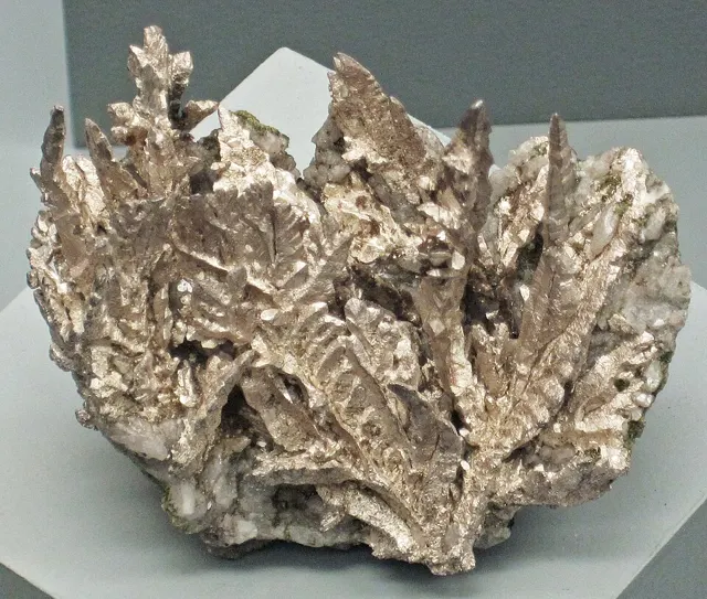 Photo: James St. John, CC BY 2.0 Native silver, Michigan Mine, Ontonagon County