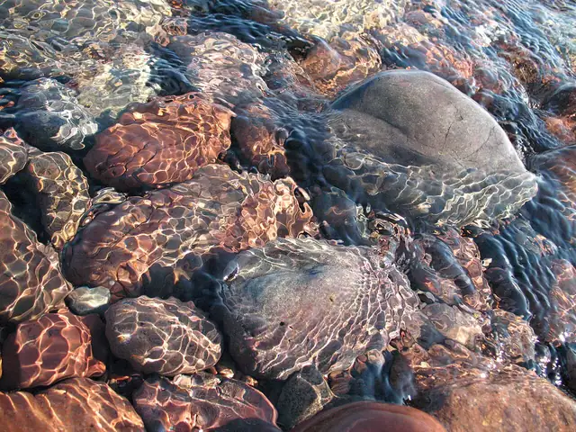 Beach pebbles at Agate Beach, Keweenaw Peninsula