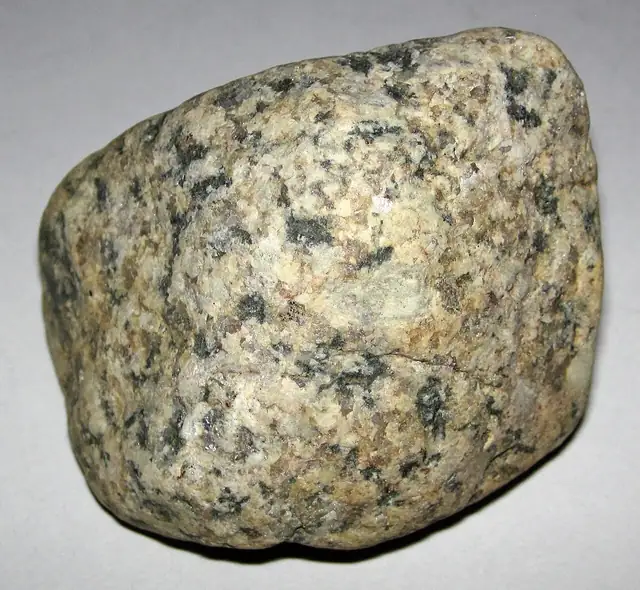 Granite pebble from a glacial-era lake deposit, west of Givens, Ohio (not a Michigan specimen)