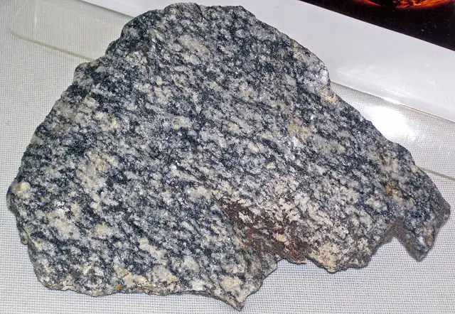 Watersmeet Gneiss, about 3.56 billion years old, Watersmeet, museum display