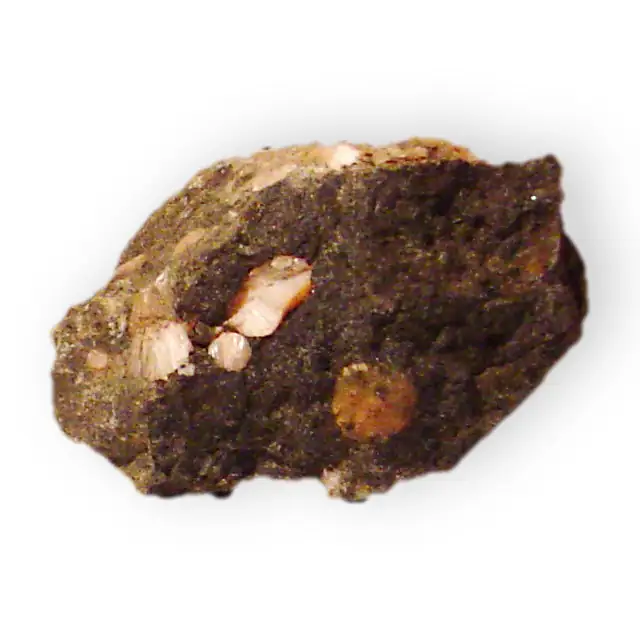 Thomsonite nodules in basalt; the photo title gives Grand Marais, Minnesota (not a Michigan specimen)