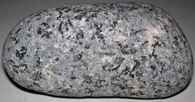 Yooperlite cobble, about 7.6 cm, Lake Superior shoreline, Upper Peninsula